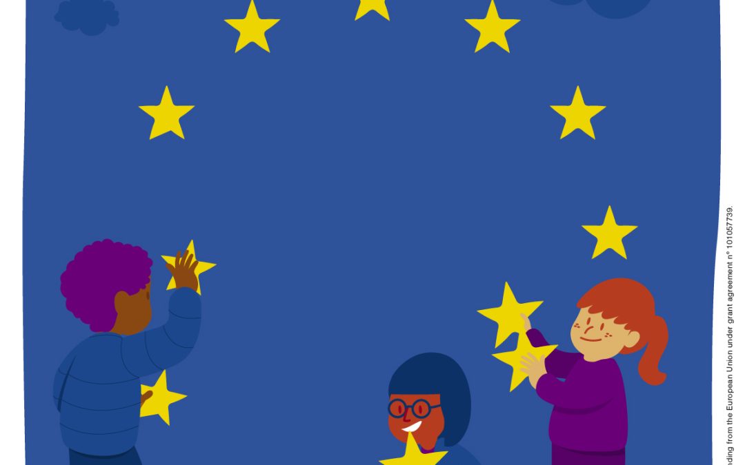 Artwork created by TRIGGER for celebrating the 2023 Europe Day!